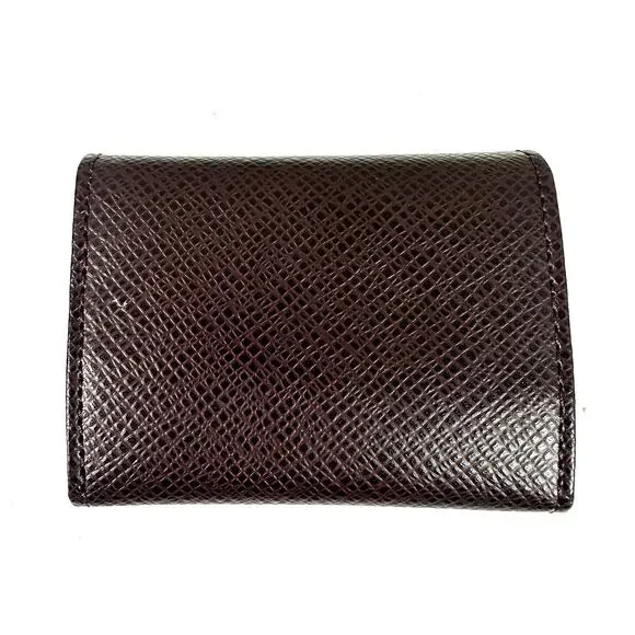 Louis Vuitton Taiga Leather Burgundy Men's Cufflink Case